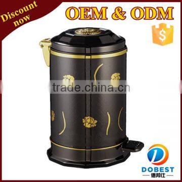 10L metal waste bin/colorful pedal bin