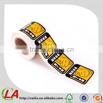 Lovely Cartoon Square Printed Custom Lable Stickers