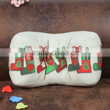 2015 new loading christmas gift christmas stockings waist cushion cover Office pillow