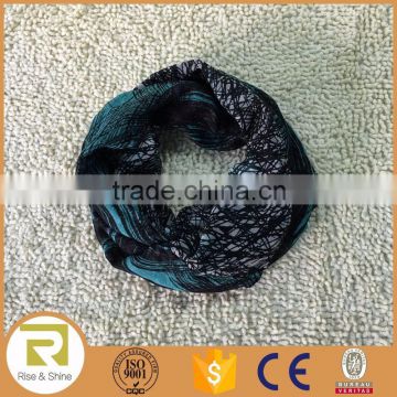 Wholesale 100% Polyester Colors Printed Infinity shawl scarf