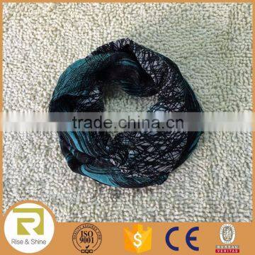 Wholesale 100% Polyester Colors Printed Infinity shawl scarf