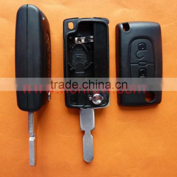 Citroen 406 blade 2 buttons flip car remote key shell ( NE78 Blade - 2Button - With battery place )