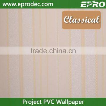 Chinese design washable vinyl project wall paper for house