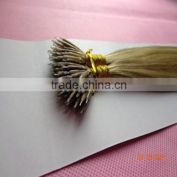 100 human hair Russian nano ring wholesale hair extension remy human hair Piano color