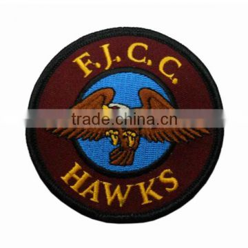 Hawks pattern iron-on embroidery patch for sale
