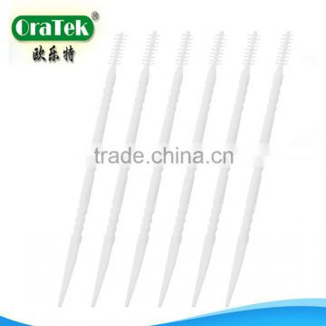 dental soft picks with brush bristles