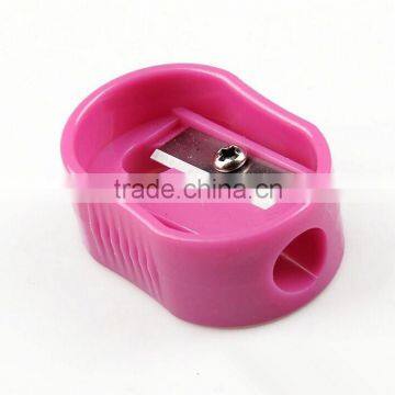 Plastic pink kids pencil sharpener