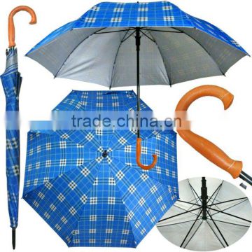 G32I autmatic blue check golf umbrellas wholesale