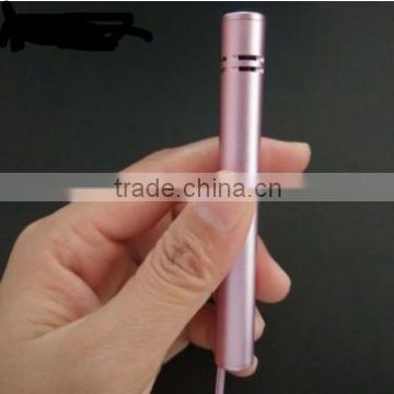 Mini beautiful microphone for smartphone , colorful China price karaoke condenser microphone