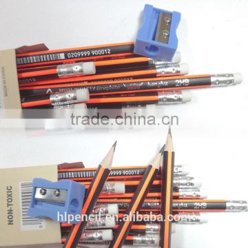7 inch HB strip pencil with eraser MARCO standard