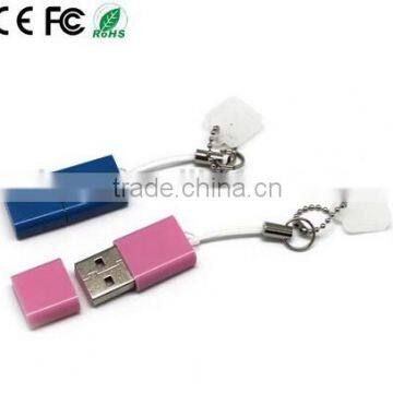 Mini metal USB flash disk /rectangle flash memory/gift USB flash pen