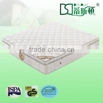 factory super king size pillow top mattress coil spring