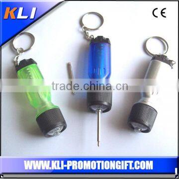 screwdriver chain with led lamp for hanging for promotion gift