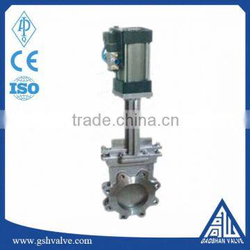 API standard pneumatic hard sealing class150lb knife gate valve