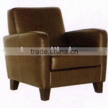 brown indoor leather chair