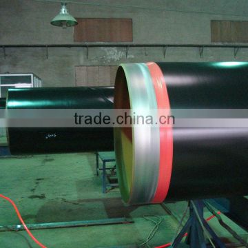 Epoxy resin coated spiral welded pipe
