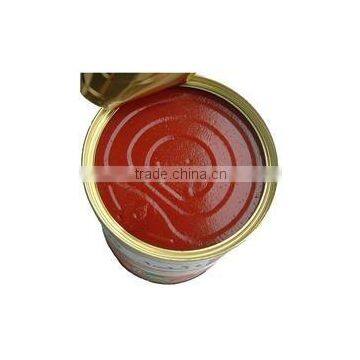 100% pure canned tinned tomato paste of brix 28%-30%