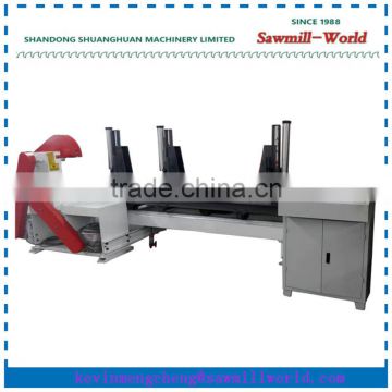 Double Blades Automatic Sliding Table Timber Cutting Circular Saw