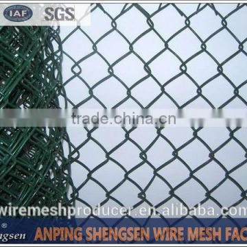 plastic green color chain link fence