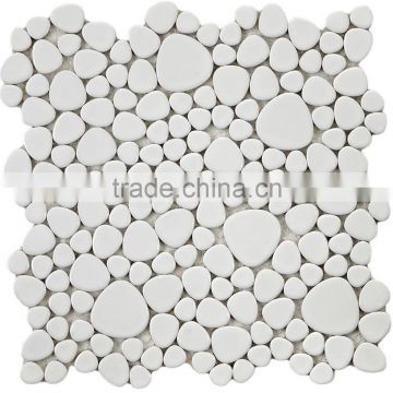 High Quality Pebble White Mosaic Tiles For Bathroom/Flooring/Wall etc & Best Marble Price