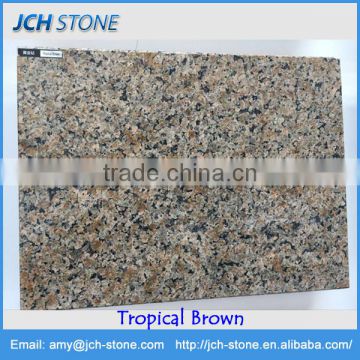 Tropical Brown granite counter top slab size for sale