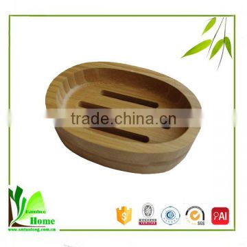 Factory price natural bamboo toilet soap dish