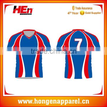 Hongen apparel New design sublimation soccer jersey custom high quality football shirts reasonable price manufacture