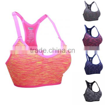 Womens Shockproof dyeing without rims sports bra