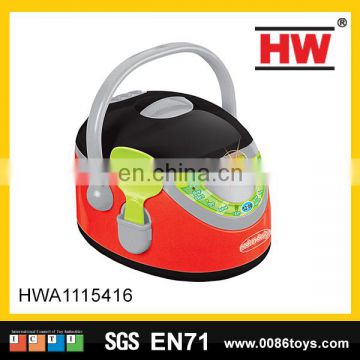 Hot selling the beautiful happy kitchen toys plastic rice cooker