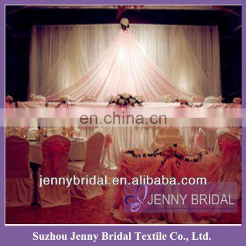 BCK018 2013 wedding chiffon and organza elegant backdrop for sale