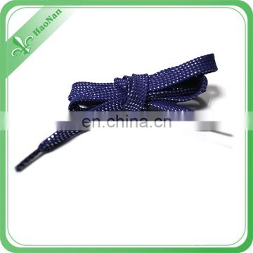 Fancy custom braid elastic shoe lace with varous color for sport shoe