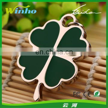 Personalized Lucky Four Leaf Clover Key Chain