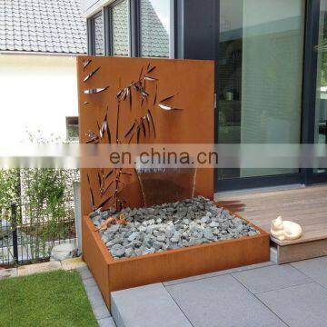 High quality magnetic corten steel garden landscape fountain