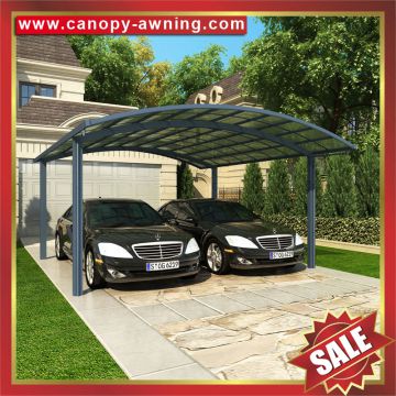 alu aluminum pc polycarbonate cars park canopy carport shelter cover awning canopies factory China