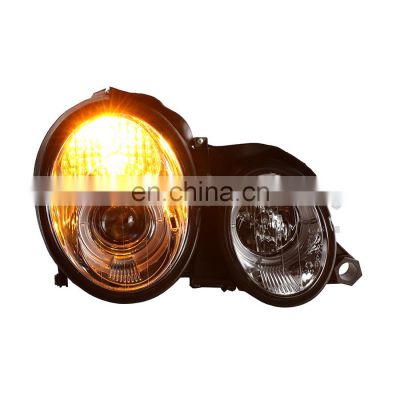 For W208 CLK200 CLK230 CLK280 CLK320 CLK430 Angel Eyes LED Headlight 97-03
