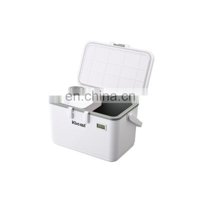8L Portable Plastic White Insulin Vaccine Cooler Box For Meical Research