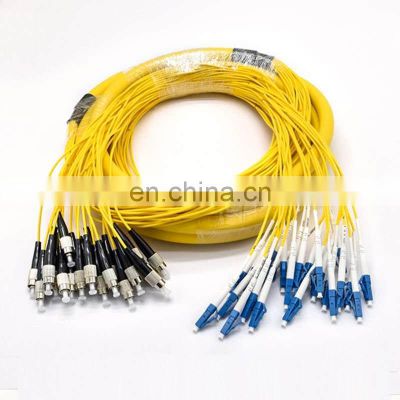 FTTH optical ribbon pigtail patch cord cable 12 core 12FO SC/APC UPC fan out mpo fiber optic patchcord