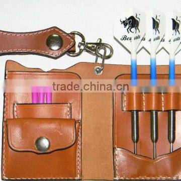 Customized leather dart case, brass dart accessory                        
                                                Quality Choice