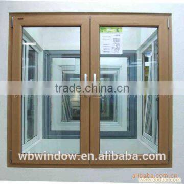 pvc double swing glass casement doors with cheap price