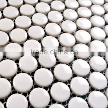 white round glazed ceramic mosaic tile