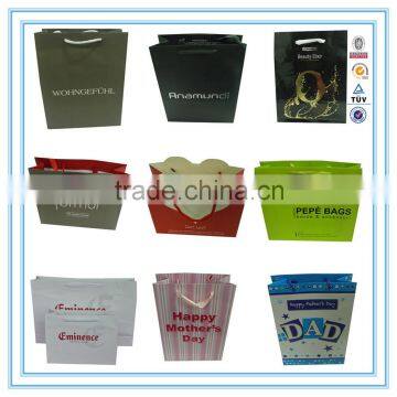 wholesale alibaba cheap printed custom paper bag for shopping