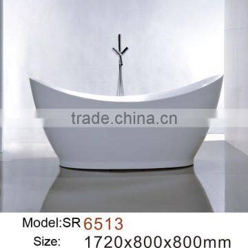Soaking indoor portable hot acrylic bathtub (WMD-SR6513)