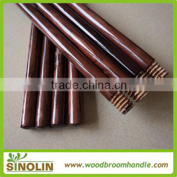 SINOLIN smooth varnished wooden broom stick for sale/painted wooden broom stick