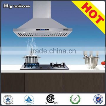 Hyxion New 36" European Style Island Mount Stainless Steel Range Hood Vent Swiping Sensor Control W/Both Side Accessible 3603U