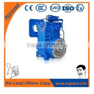 high axial thrust load grooved barrel extrusion gearbox