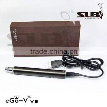 SLB 2013 2014 top selling products e cigarette battery variable voltage, variable wattage and ohm reader ego v v3