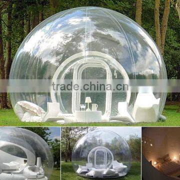 inflatable clear dome tent, popular inflatable bubble camping tent, inflatable lawn dome tent for sale