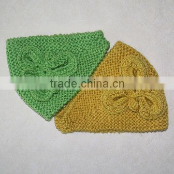 Wholesale best selling knit elastic winter crochet headbands from china