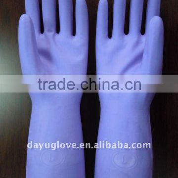 11mil Purple Dipped Flocklined Nitrile Household Glove