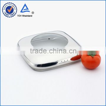 square pot lid with knob hole